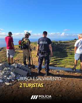 PSP resgatou turistas perdidos em S&atilde;o Vicente