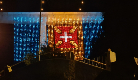 Bandeira da Madeira &eacute; uma das refer&ecirc;ncias da ilumina&ccedil;&atilde;o