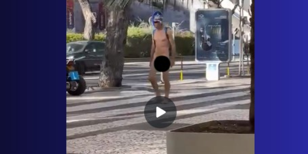 Homem a passear no Funchal (com vídeo)