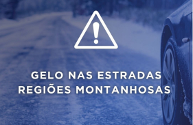 Gelo encerra estradas