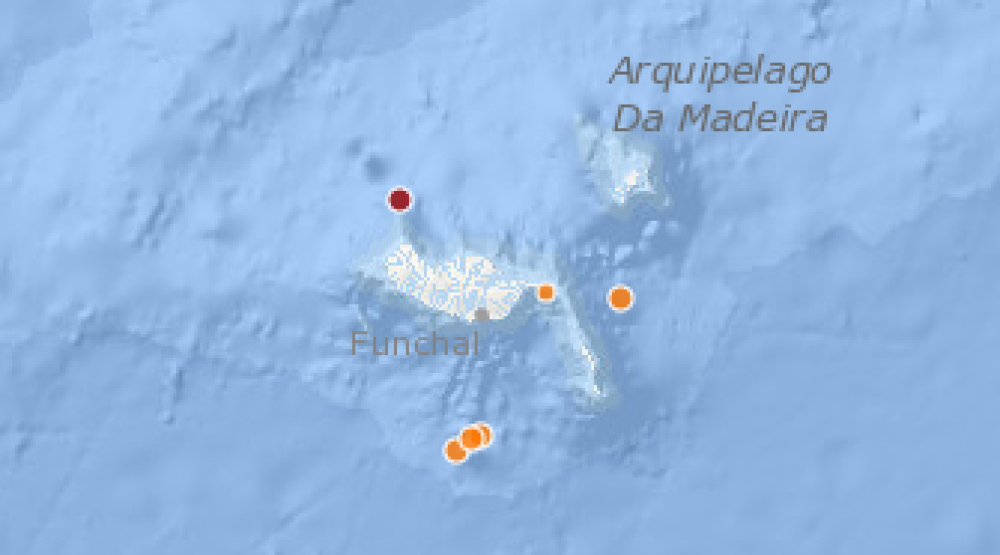 Sismo a Noroeste do Porto Moniz