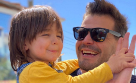 Ruben Aguiar publica foto em dia de anivers&aacute;rio do filho.