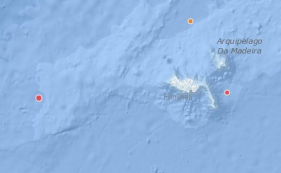 Dois sismos registados nas &uacute;ltimas 24 horas, na Madeira