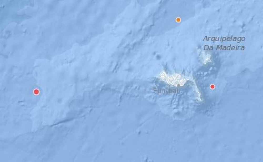 Dois sismos registados nas últimas 24 horas, na Madeira
