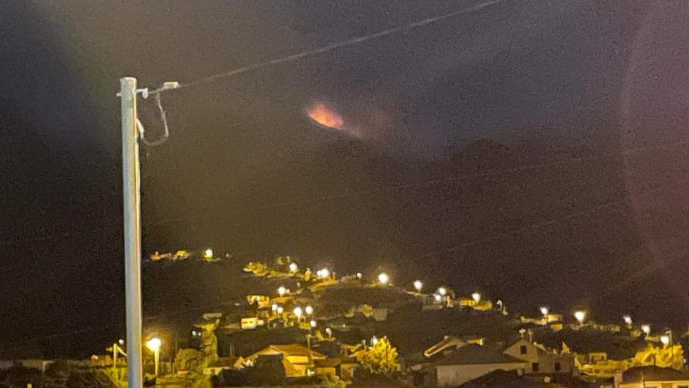 Incêndio já é visível em Santana