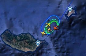 Avi&otilde;es &agrave;s voltas no Aeroporto da Madeira devido ao vento