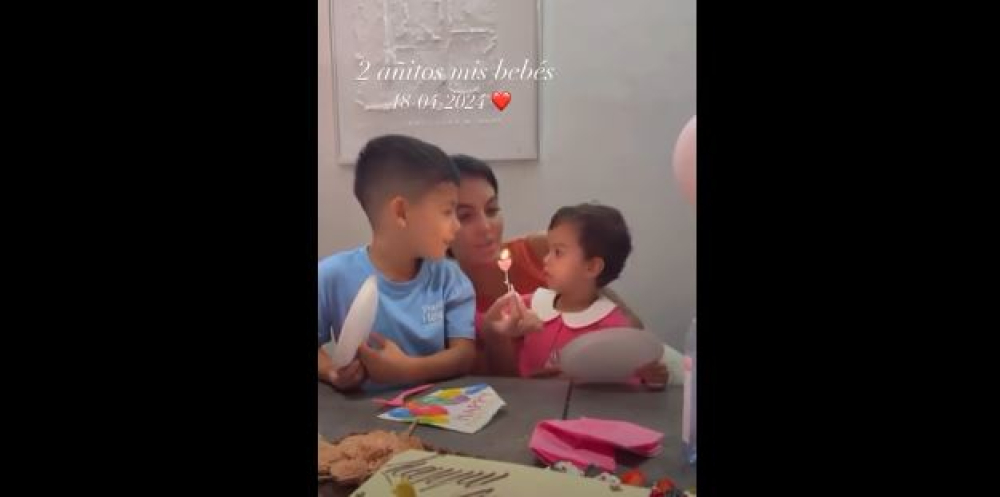 Filha mais nova de Cristiano fez anos