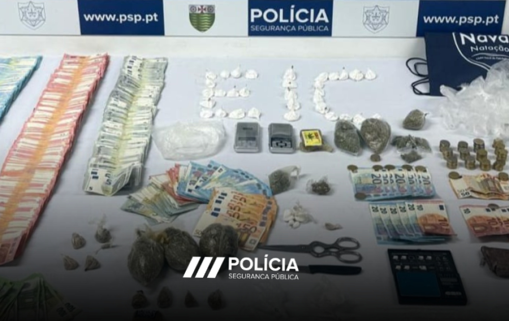 PSP deteve 4 pessoas pelo crime de tráfico de droga