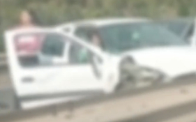 V&iacute;deo mostra aparato e estragos gerados ap&oacute;s acidente na Via R&aacute;pida (com v&iacute;deo)